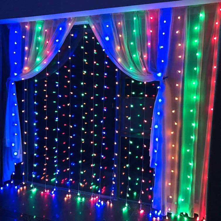 The Holiday Aisle® Curtain Lights 448 Led 19.6x6.6 Foot Led String